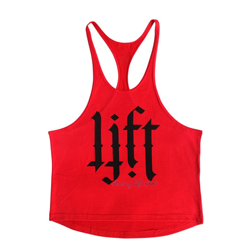 LIFT Regata Fitness Masculina de Algodão Bodybuilding Sem Mangas Colete Esportivo para Treino e Musculação Confortável