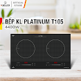 Bếp Điện Từ Đôi Kieler Kl - Platinum T105 Mặt Kính Euro Kieler Platinum, Bếp Điện Từ Nhiều Chế Độ Cảm Ứng Chống Tràn 4400W - Hàng Chính Hãng