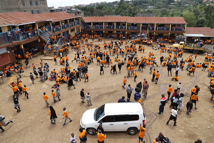 Mwiki Primary School in Githurai, Ruiru constituency on Tuesday.