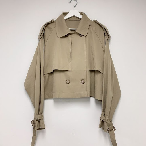 Title 1, Vintage Style Suit Collar Double Breasted Loose...