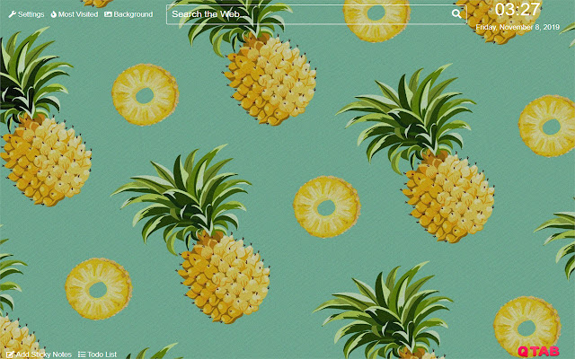 Pineapple Wallpaper for New Tab
