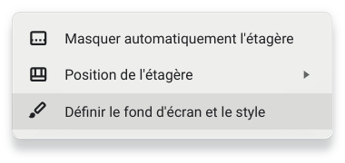 Changer l’arrière-plan du bureau de ChromeOS