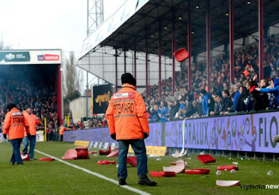 À Courtrai, la frustration des supporters brugeois en images