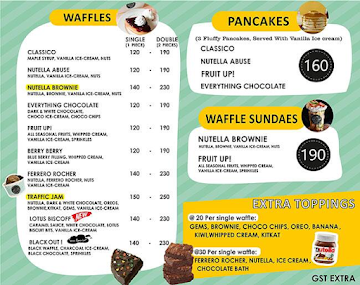 Waffle O'Clock menu 