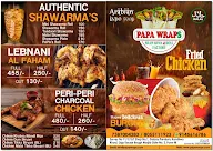 Papa Wraps-Shawarma And Roll Factory menu 8