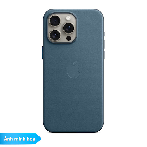 Ốp lưng da Apple MagSafe iPhone 15 Pro Max - Pacific Blue (MT4Y3FE/A)
