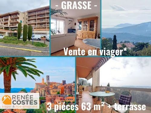 Vente viager 3 pièces 63 m² à Grasse (06130), 50 750 €