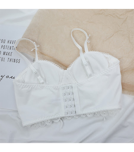 Title 7, Cute girly lace cotton bra set, comfort without...