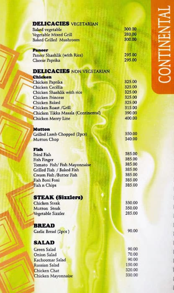 Kool Break Restaurant menu 