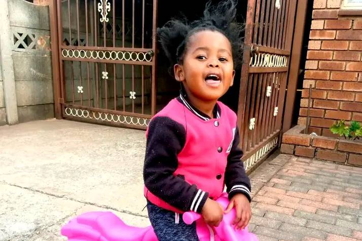 Bokgabo Poo, aged four, was last seen on Monday about 4pm playing in Masoleng Park with a five-year-old boy. She was later found dead.