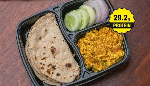 Paneer Bhurji & Roti Meal - High Protein