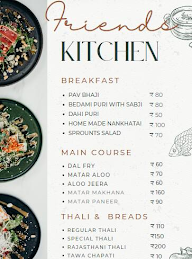 Friend's Kitchen menu 1