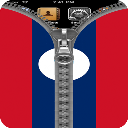 Laos Flag Zipper Screenlock