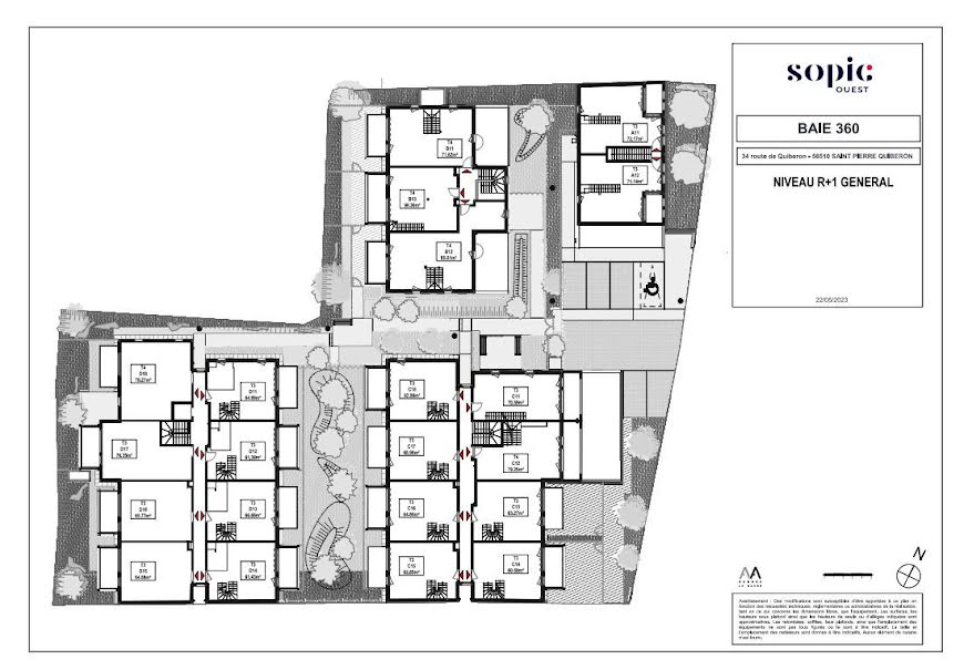 Vente appartement 2 pièces 62 m² à Saint-Pierre-Quiberon (56510), 365 000 €