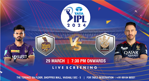 KKR vs RCB: TATA IPL 2024 Kolkata Knight Riders vs Royal Challengers Bangalore (Screening)