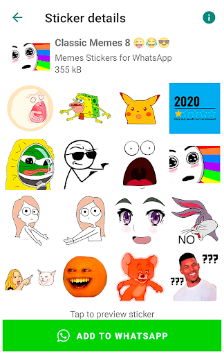 Screenshot Memes Stickers for WhatsApp