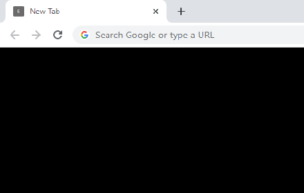 Empty New Tab Page - Black Preview image 0