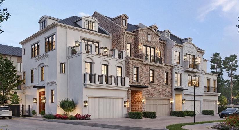 homes in the Memorial neighborhood of Houston, Texas