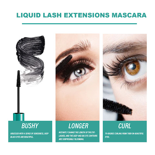 Title 2, Black Curly Long Thick Mild Smear-proof Makeup ...