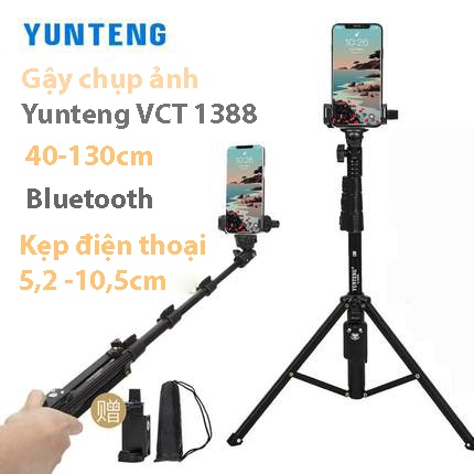 Gậy Chụp Ảnh 3 Chân Có Điều Khiển Yunteng Vct - 1388 Chính Hãng