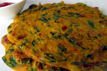 Oats Besan Chilla - Instant Oats Dosa