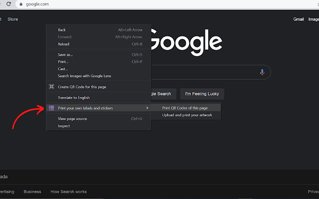 Print your own labels and stickers chrome extension