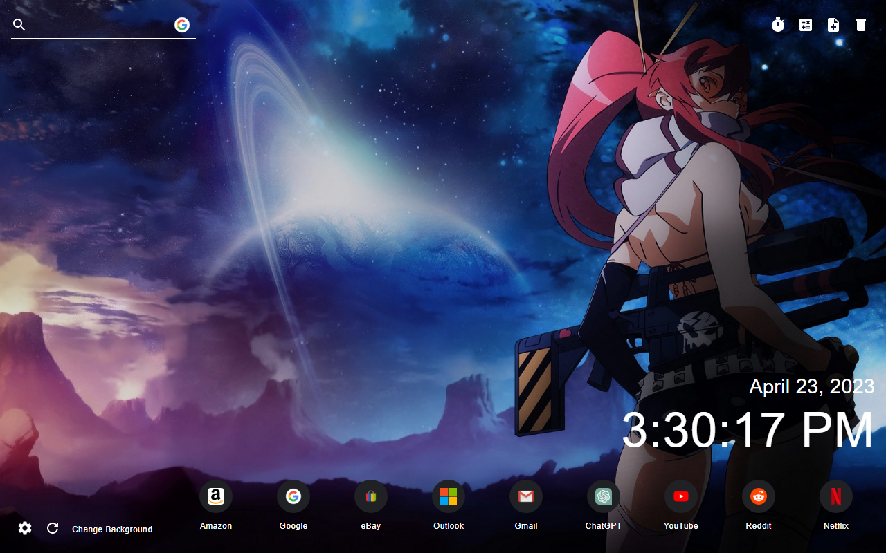 Gurren Lagann Wallpaper New Tab Preview image 4