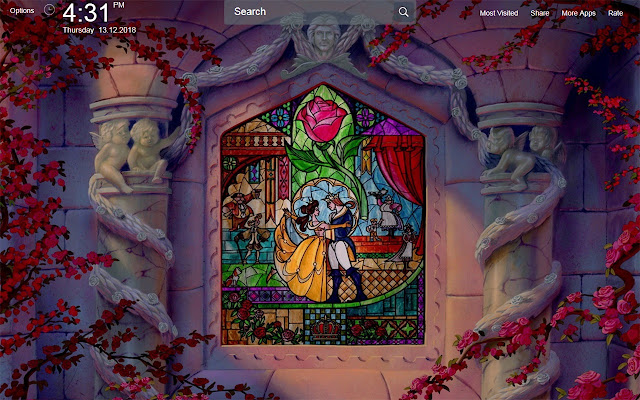 Beauty and the Beast Wallpapers Theme New Tab