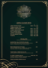 Brewster Brewery menu 2