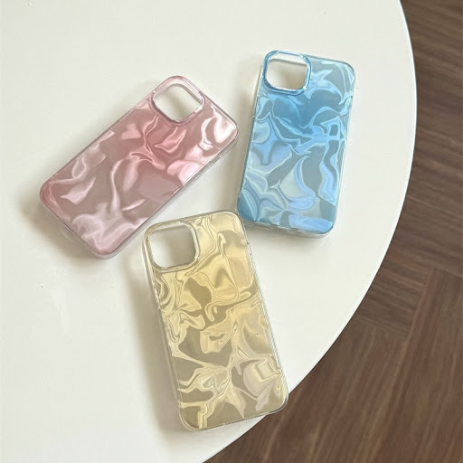 Title 23, Gradient Double Layer Water Ripple Phone Case, ...