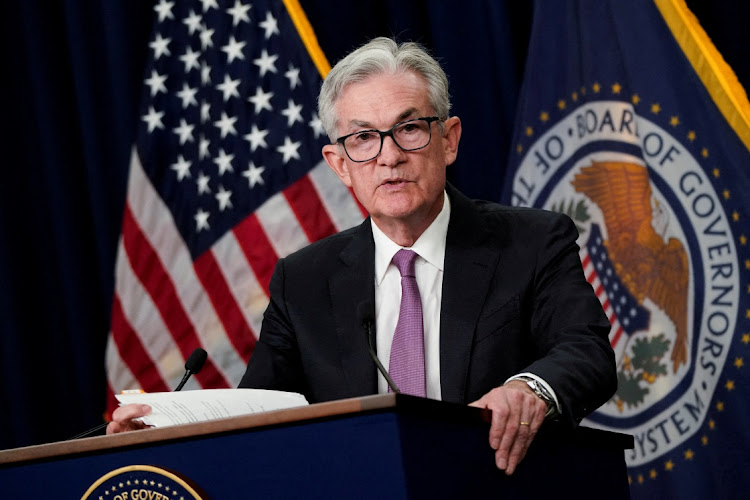 Federal Reserve board chairman Jerome Powell. Picture: REUTERS/Elizabeth Frantz