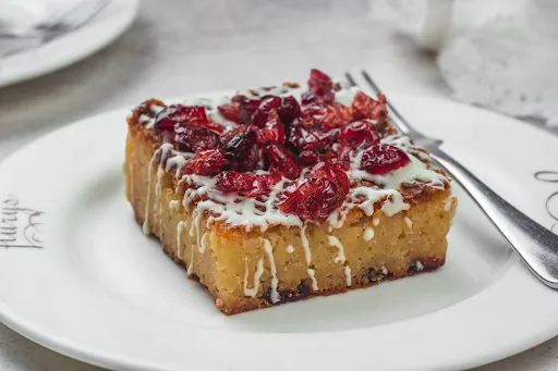 White Chocolate And Cranberry Brownie