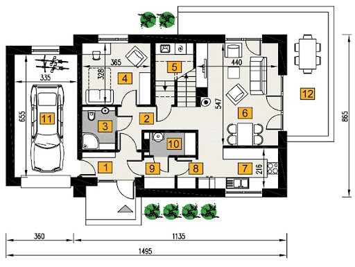 Nasz faworyt 1G1N - A108G1N+AR1 - Rzut parteru