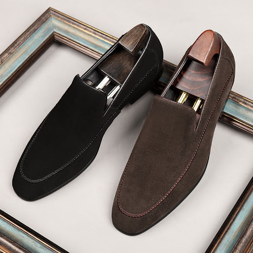 Title 3, One-legged Lazy Frosted Suede Casual Shoes