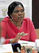 Communications Minister Dina Pule. File photo.