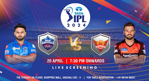 DC vs SRH: TATA IPL 2024 screening at The Terrace