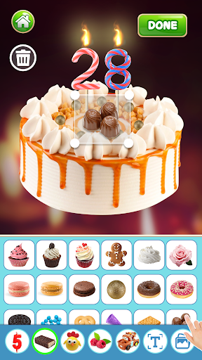Screenshot Cake DIY Maker: Birthday Party