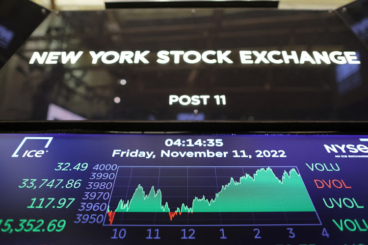 The Dow Jones Industrial Average is seen after market close on the trading floor at the New York Stock Exchange in Manhattan, New York City, US. File photo: REUTERS/ANDREW KELLY