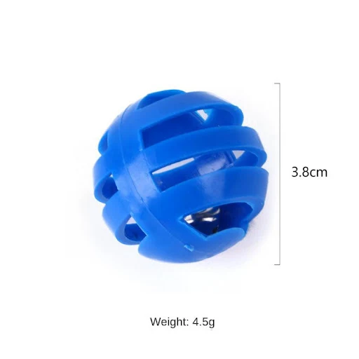 4pcs Pet Cat Play Balls Plastic Kitten Playing Toy Jingle Bell Pounce Chase Rattle Toy Colourful Household Cat Pet Supp