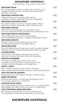 Watson's menu 5