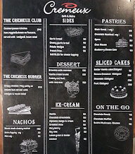 Cremeux Pizza & Bakery Cafe menu 2