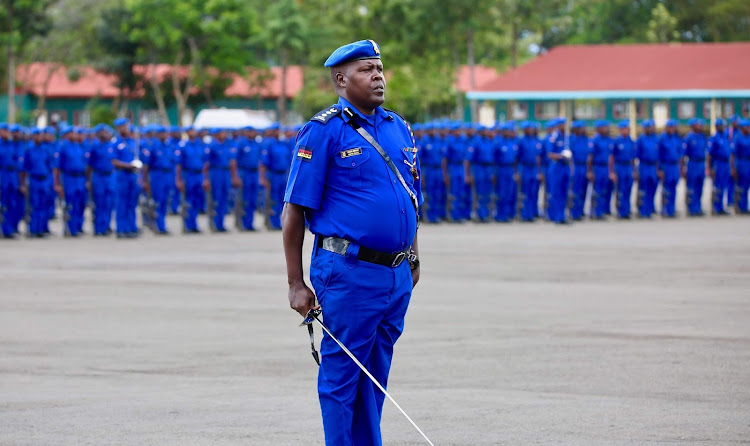 Police parade.