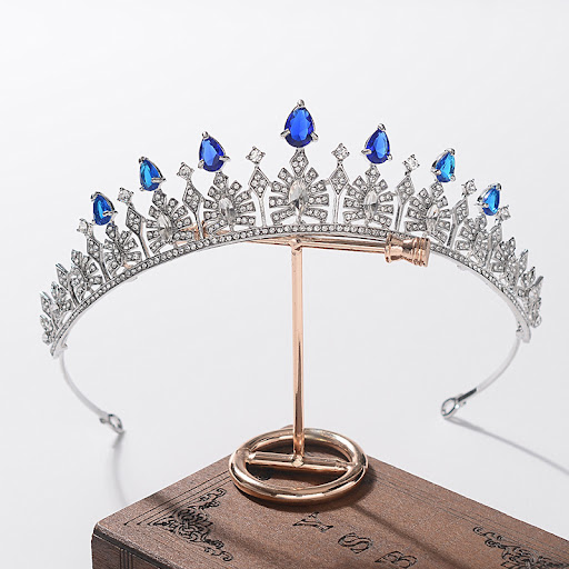 Title 4, Simple Rhinestone Silver Headband Crown, perfec...