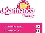 Jigarthanda Factory menu 1