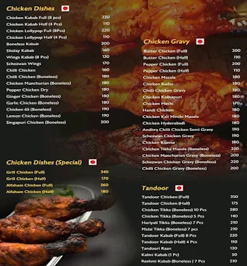 Kabab Central menu 