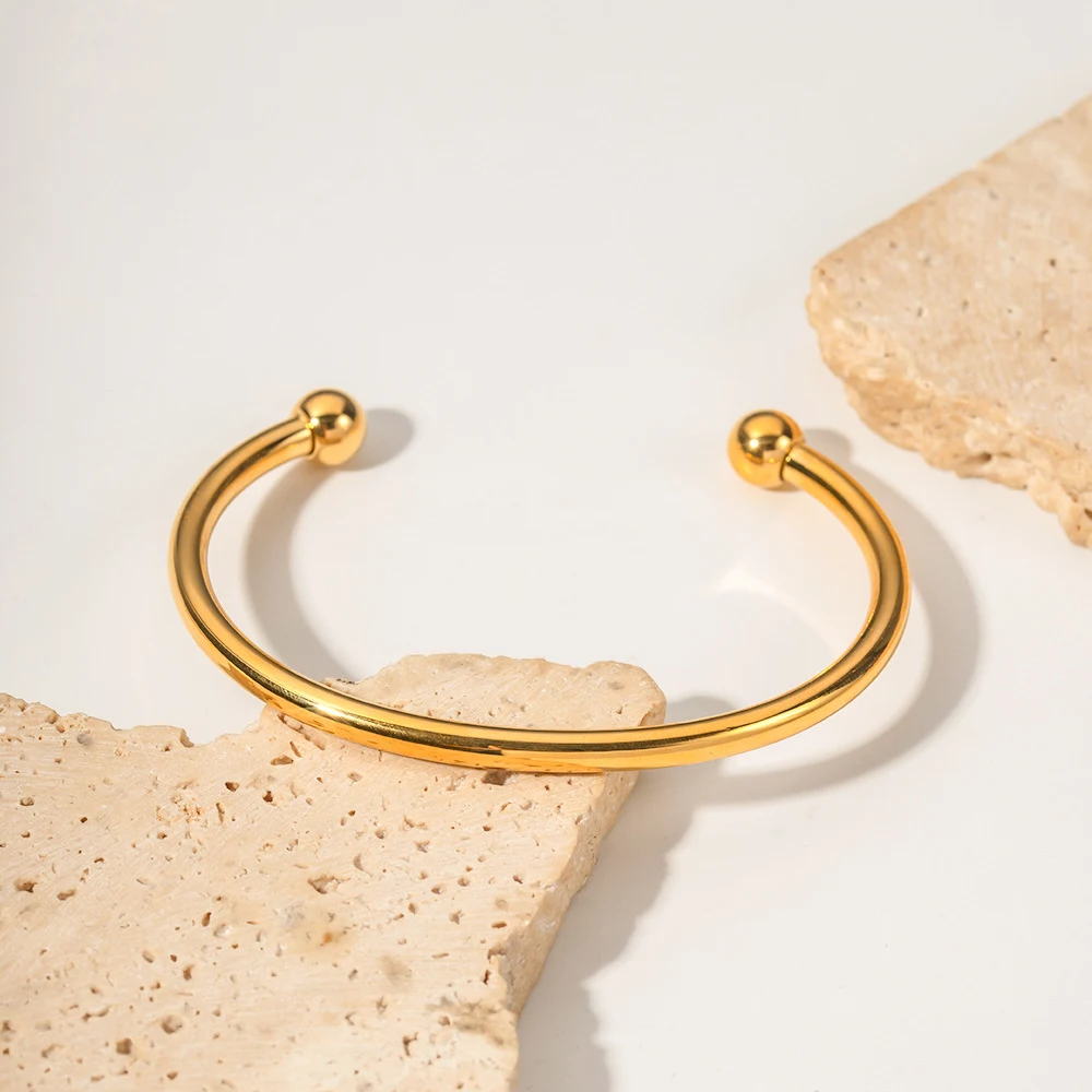 Title 5, Bracelet classique à boules en acier inoxydable...