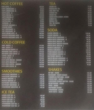 BMR Cafe menu 1