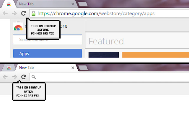 Pinned Tab Fix chrome extension