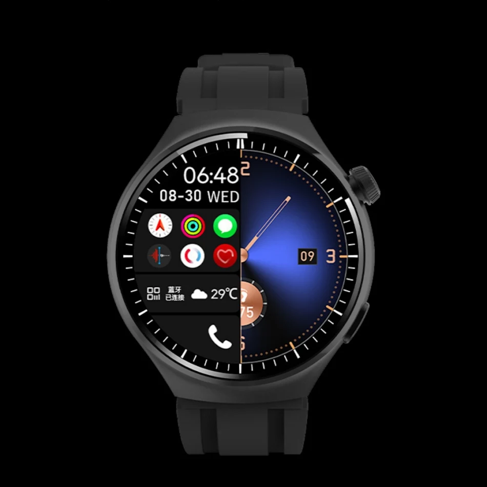 Montre connectée sport avec grand écran haute définition et longue endurance, idéale pour un suivi précis de vos performances.