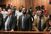 The court gallery reacts after Gupta owned company Oakbay loses an attempt to interdict the Bank of Baroda from closing down its bank accounts on 21 September 2017.